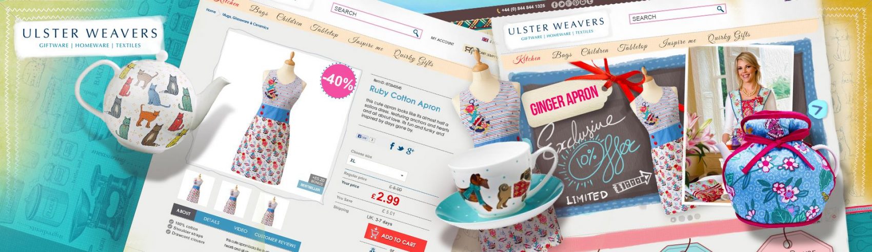 ulster weavers wholesale magento banner